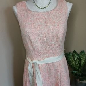 Trina Turk tweed fit & flare dress sz 8